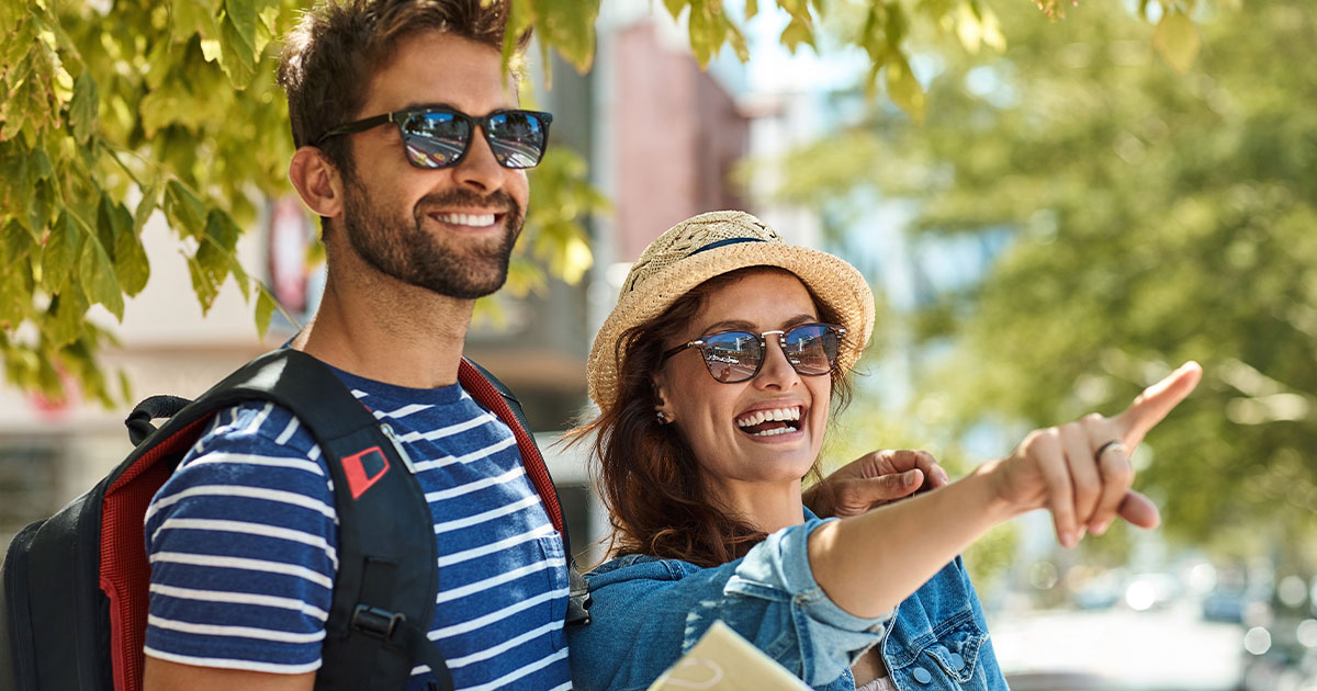 A man and woman out shopping after getting TMS therapy in Colorado Springs